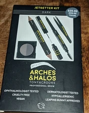 Arches and Halos Jetsetter Brow Hero Kit DARK New in Box