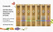 BUY 4 GET 4 FREE GONESH PREMIUM INCENSE STICKS 20 PACK💕 BUY 4 GET 4 FREE💥