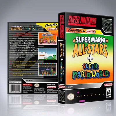 Super Mario All-Stars + Mario World - Nintendo SNES BOX ONLY