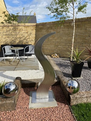 edelstahl gartenskulptur