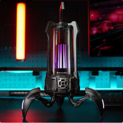 Gravastar G5 Black Scorpion Light Wireless Bluetooth Speaker- LED Portable RGB