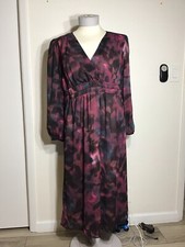 SOFÍA JEANS BY SOFÍA VERGARA WOMENS MULTICOLOR MAXI DRESS ELASTIC EMPIRE Sz 2X.