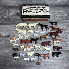 Vintage Plasticville Barnyard Animal Set BY-4 Various Plastic Animals