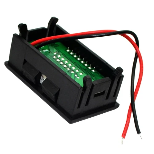 2x 12V-60V Marine Motorcycle Digital Voltmeters Voltage Meter Battery Gauge US - Bild 5 von 23