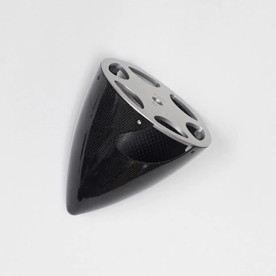 XOAR 3 to 6 Inch Carbon Fiber Spinner Cone for Gas RC Propeller Model Airplanes - Image 2 of 4