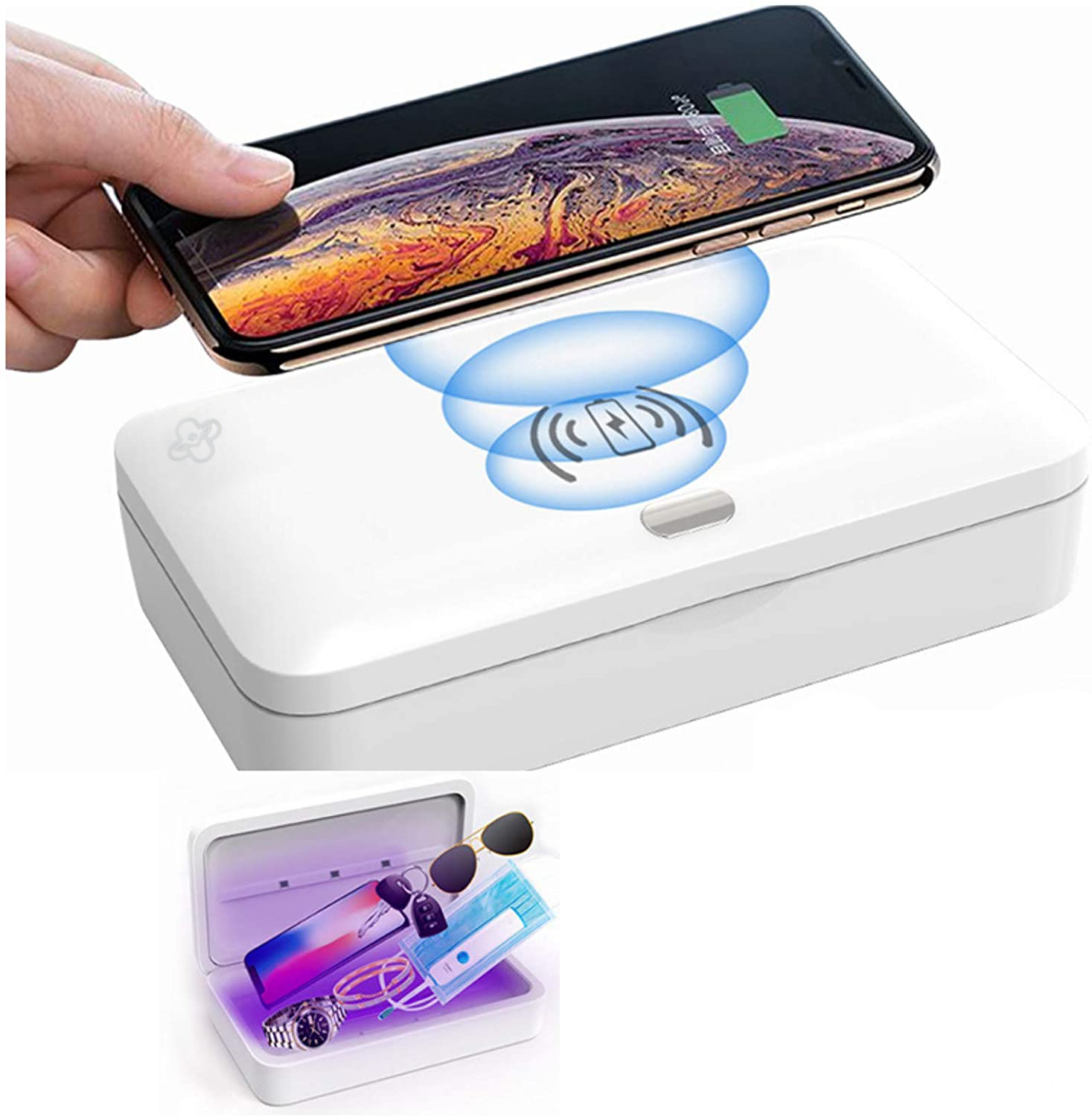 Wireless Charger and UV Sterilizer - Multifunctional [Sanitize Your Cell Phone]-image