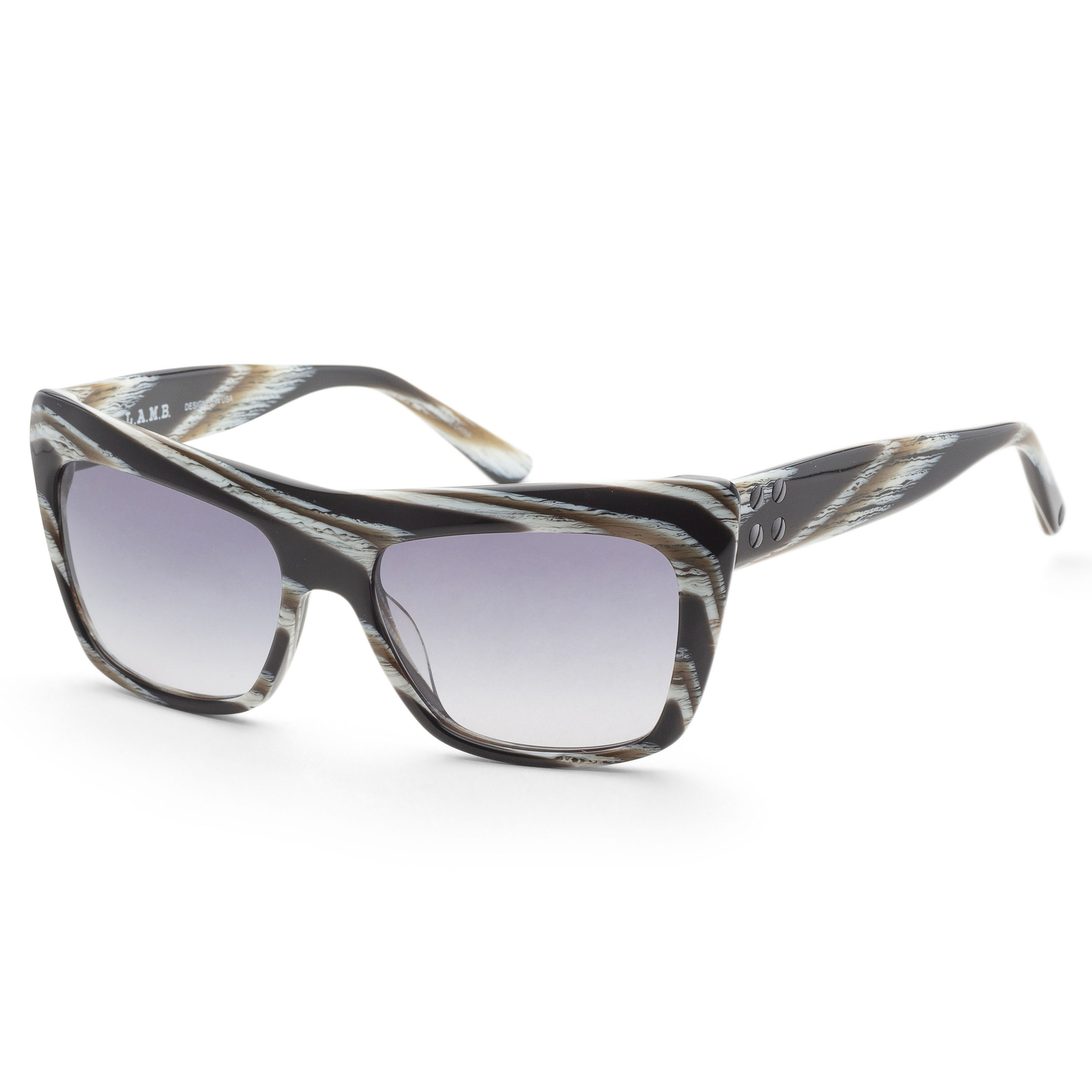 Солнцезащитные очки LAMB женские 56-миллиметровые черные Horne LA513-HRN-56 2590₽