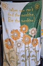 NEW Sunflower Throw Blanket 38" X 58" Very Soft "Be The Sunshine"