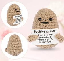Emotional support gift wool crochet potato de...