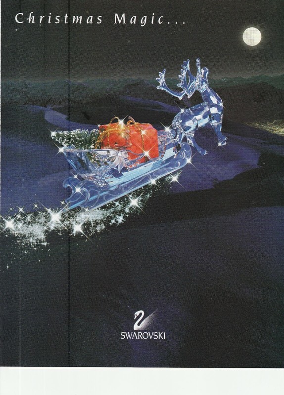   ANNUAL FLYER 1997  Swarovski Crystal Sleigh etc. more inside -- Flyer