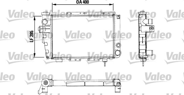 Radiateur de refroidissement moteur Valeo 883282 pour berlines et citadines