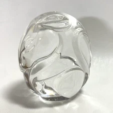 Signed Steuben Glass Works Woodland Mouse Hand Cooler Paperweight Retired EVC