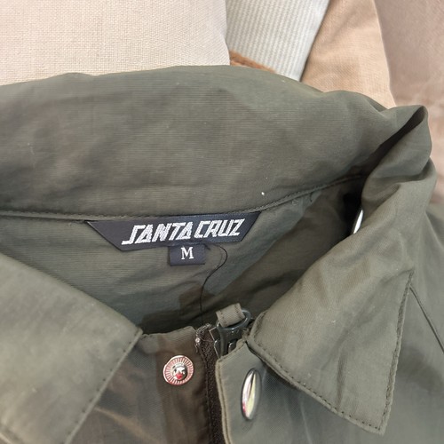 Santa Cruz Skateboards Coach Jacket Fleece green M size Rare! from Japan - Picture 7 of 9