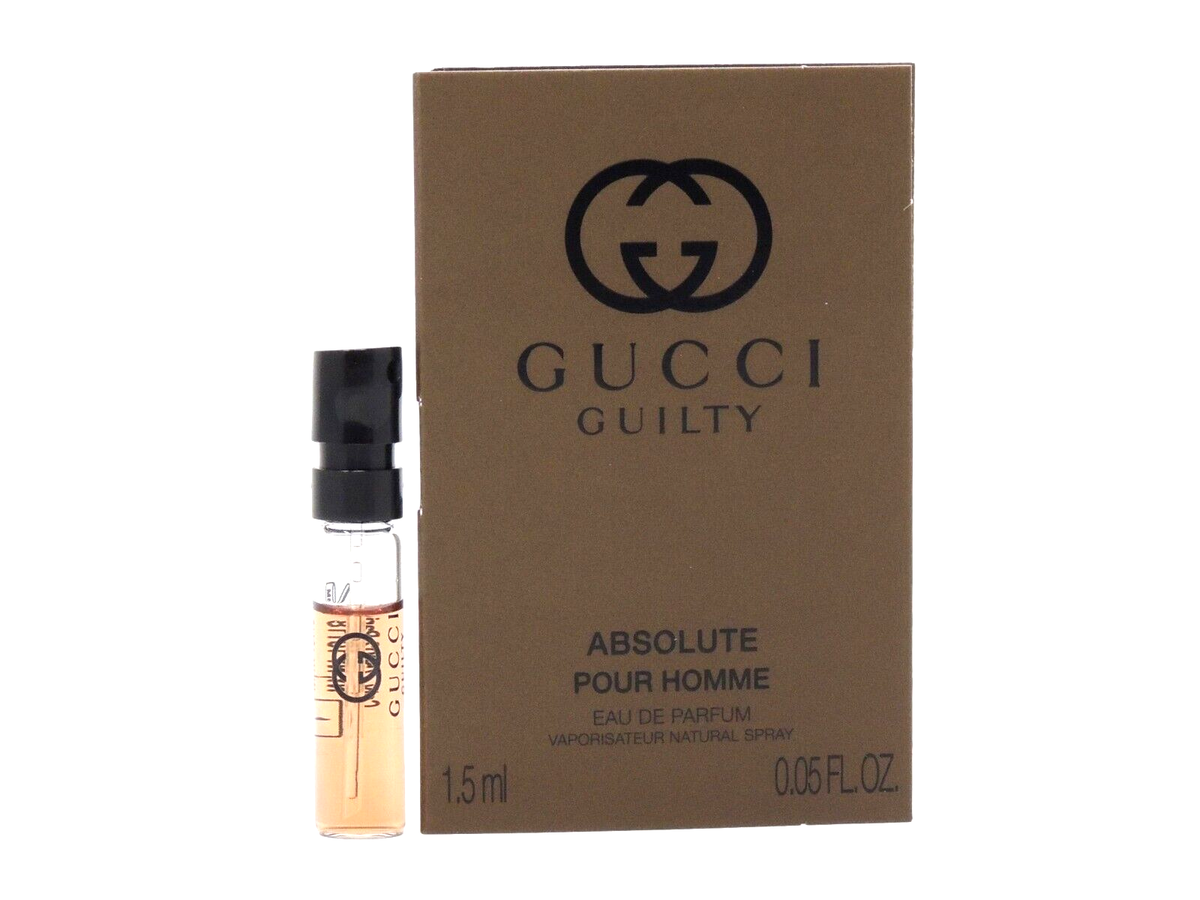 GUCCI GUILTY ABSOLUTE POUR HOMME EAU DE PARFUM 1.5ml .05fl