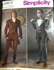 Simplicity S0675 Mens Costume Sewing Steam Punk Pattern Size 38-44 New