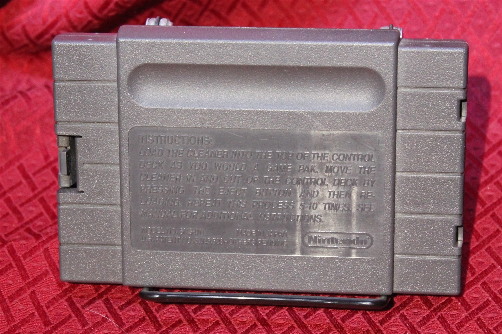 Nintendo SNES Cleaning Cartridge Model SNS011 Accessory eBay
