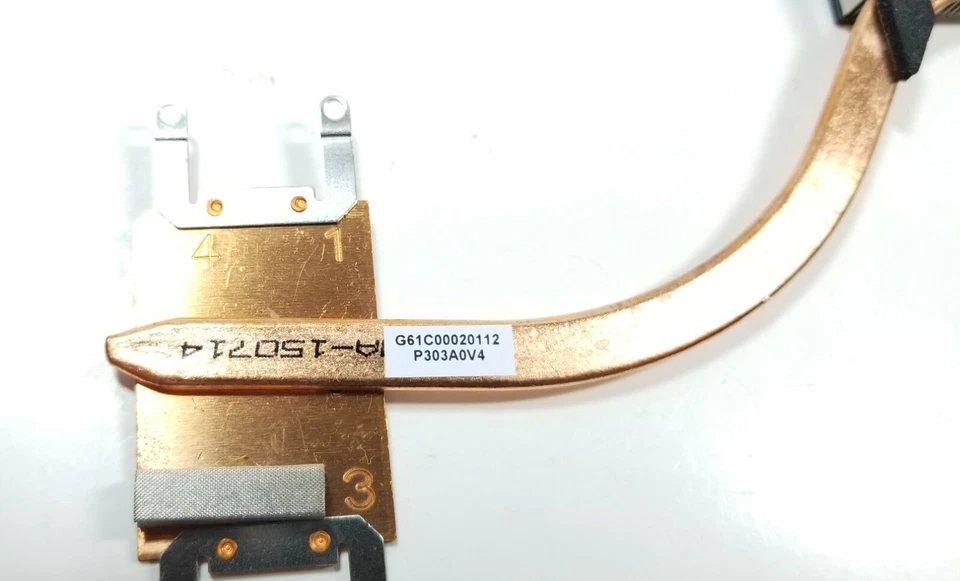 TOSHIBA TECRA Z50-A1510 CPU COOLING HEATSINK LAPTOP G61C00020112 - - Image 2 of 4