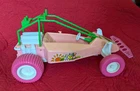Vintage Tropical Barbie Dune Buggy Car 1986 Arco Toys Pink Incomplete
