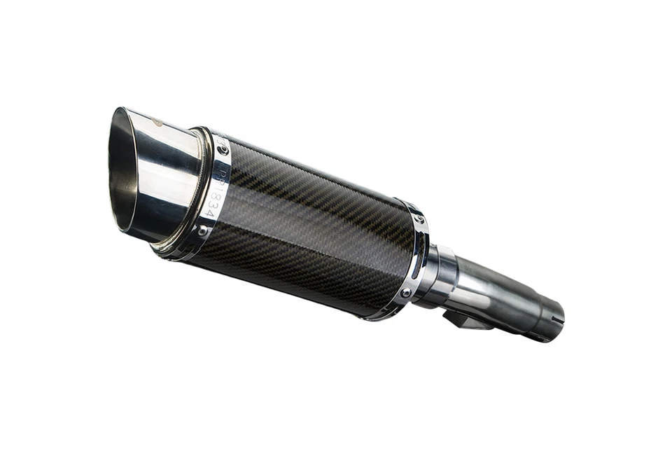 Kit silenciador escape carbono redondo 8" Honda NC700X ABS 2011-2017 Slip On Foto 2 de 4