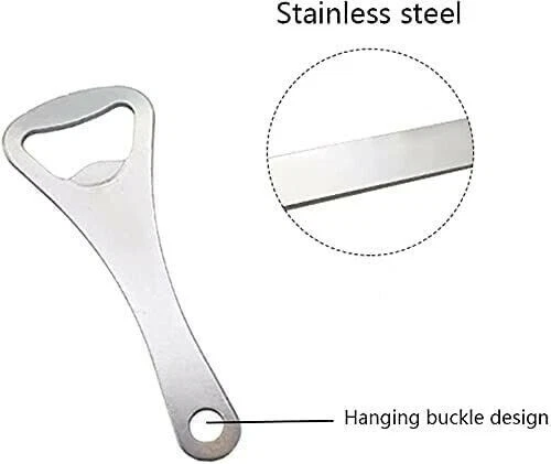 RYSONS 3 Pack Professional Retro Gold Crown Metal Bottle Openers Comfortable Long Grip