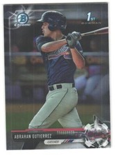 2017 Bowman Abrahan Gutierrez #BCP78 Chrome Prospects SN