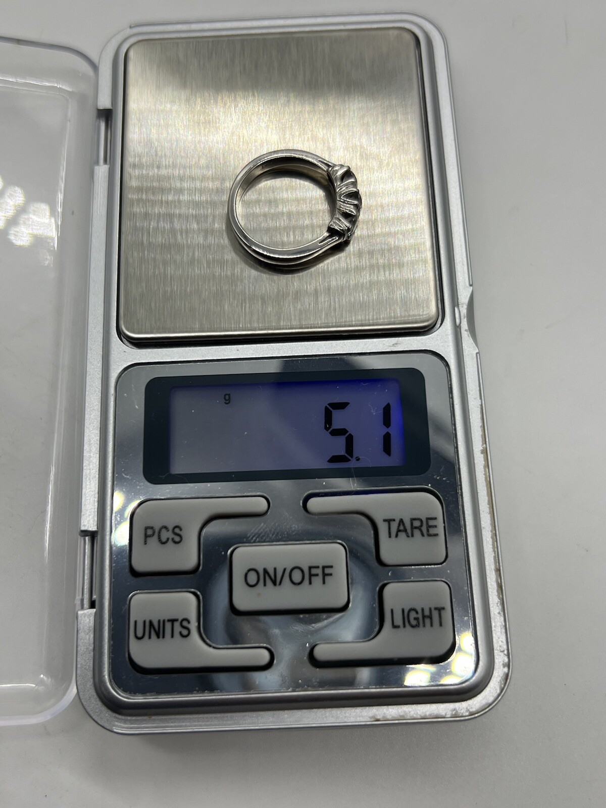 Solid 950 Platinum .50tcw Diamond Cluster  Ladies… - image 16