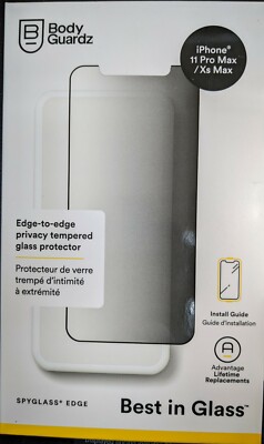 BodyGuardz Privacy Tempered Glass Protector for iPhone 11 Pro Max / XS Max