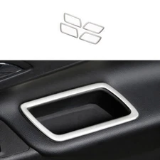 For Chevrolet Equinox 2018-2023 Silver Titanium Console Storage Box Cover Trim