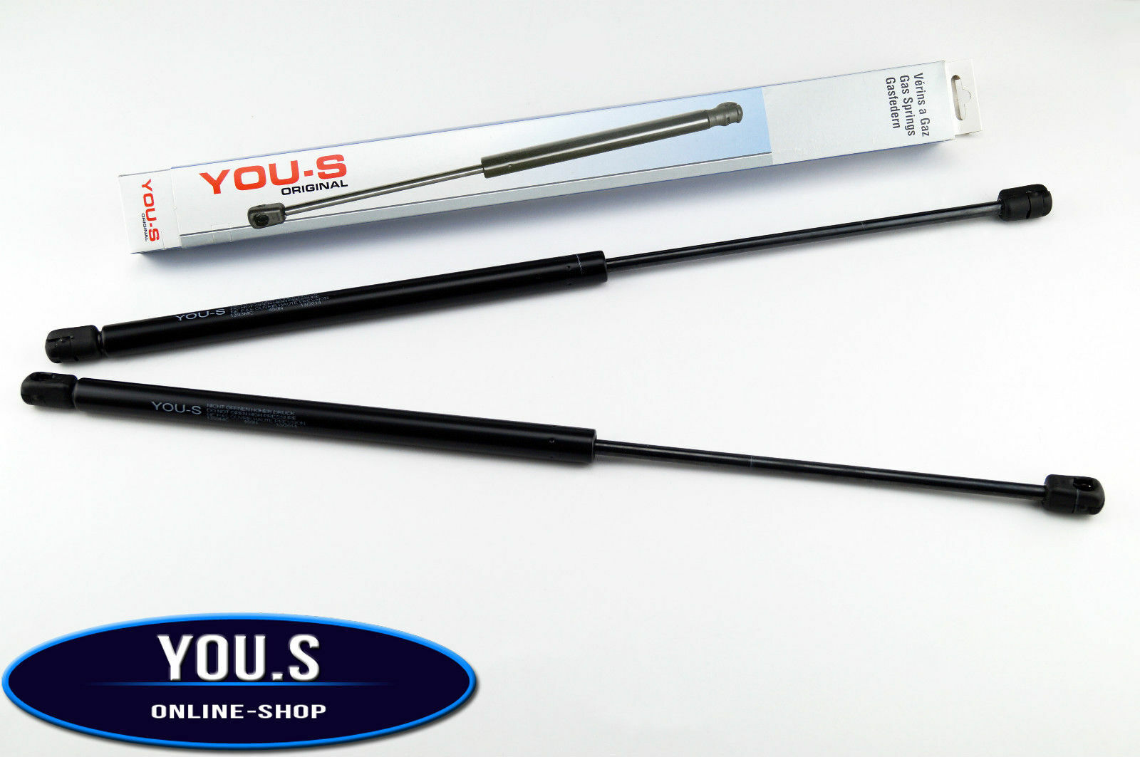 2x YOU-S Gasfedern Für Nissan Micra K11 Heckklappe - 549mm, 300N