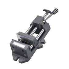 8" Heavy Duty Rapid Drill Flat Jaw Pier, Guide Bar Precision Bench Drill