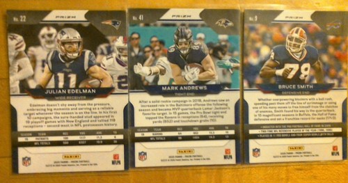 2020 PANINI PRIZM FOOTBALL CARDS RED CRACKED ICE ORANGE LAZER GREEN PRIZM Upick - Picture 2 of 7
