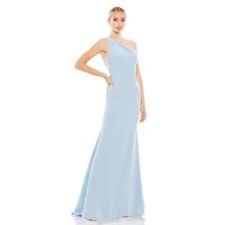 IEENA for Mac Duggal One Shoulder Jersey Mermaid Gown Size 0 NWT