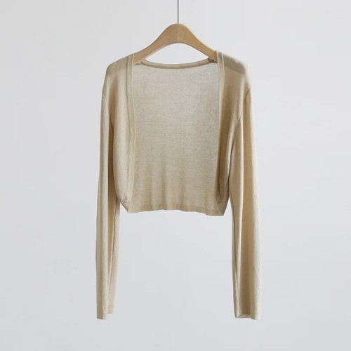 Sun Protection Knit Cardigan Women's Thin Coat Ice Silk Outerwear Cover-up Shawl - Picture 10 of 18