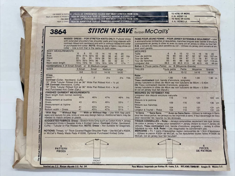 Vintage 80s Uncut Factory Folded Lot Of 4 Patterns Size 6 8 10 12 C19D - Image 3 of 4