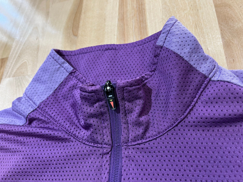 Kerrits Purple Short Sleeve 1/2 Zip Polo Stretch Shirt - Girls Sz XL - Picture 6 of 10