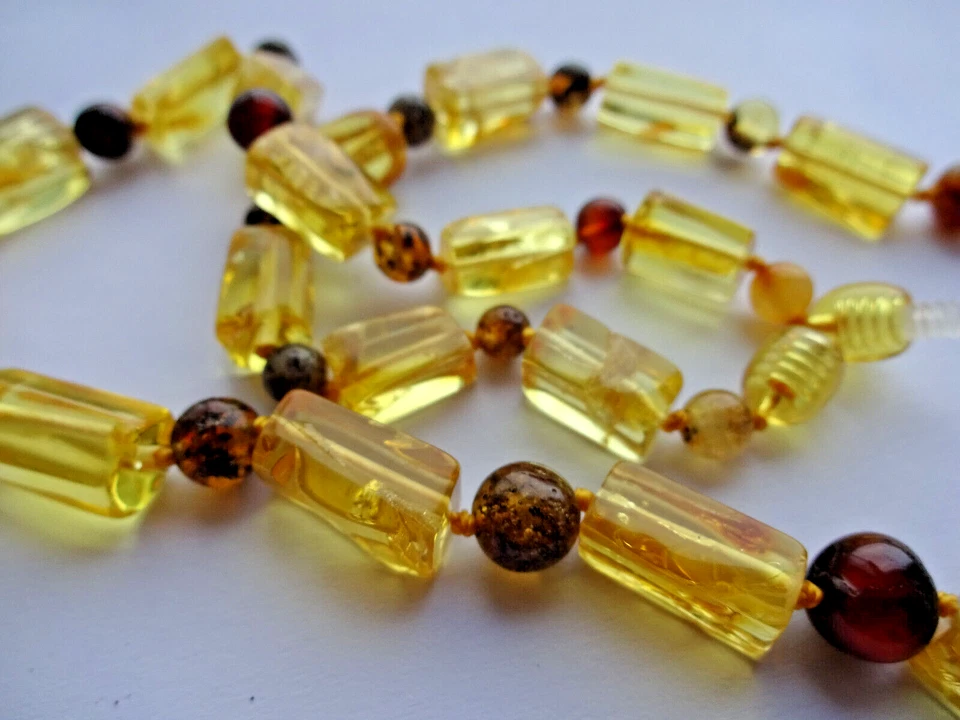 Colar de âmbar genuíno do Báltico.  - Imagem 4 de 4