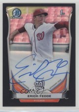 2014 Bowman Draft Chrome Pick Black Refractor 30/35 Erick Fedde #BCA-EF Auto 7rd