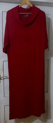 Emoi en plus Halbarm Strickkleid rot Gr. 54/56 80% Viskose