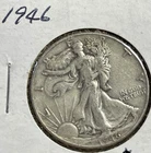 1946 50C Walking Liberty Half Dollar. 90% Silver. #1652