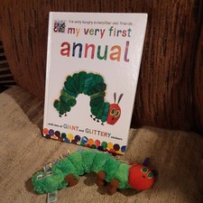 Very Hungry Caterpillar My very First Annual & stickers & Plush Caterpillar 