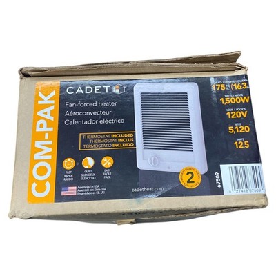 Cadet CSC151TW 67509 Com-Pak Electric Fan-Forced Heater w/Thermostat 1500W  5120