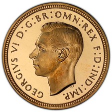 King George VI 1937 Proof Sovereign PF66+ CAM Coronation Issue RARE HIGH GRADE