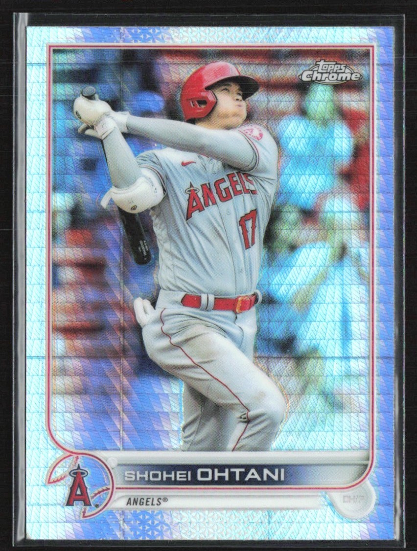 Shohei Ohtani 2022 Topps Chrome Prism Refractor #1 Los Angeles Angels