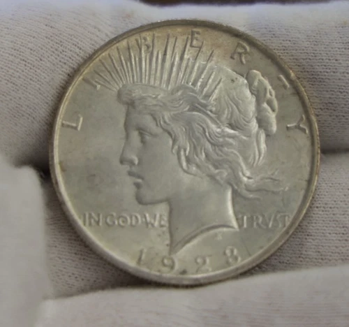 1923 US Peace Silver Dollar $1 Unc