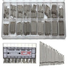 360pcs Watchmaker Watch Band Spring Bars Strap Link Pins Steel Repair Kit Tools