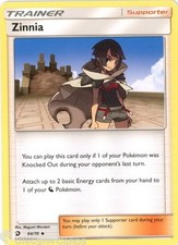 Zinnia 64/70 : Uncommon Mint/Near Mint Pokemon Card : SM7.5: Dragon Majesty