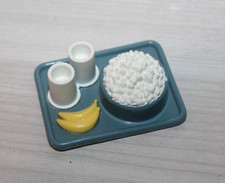Fisher-Price Loving Family Dollhouse Food Bananas & Popcorn Snack on Blue Tray