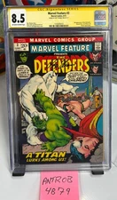 Marvel Feature #3 (1972) CGC 8.5 SS Roy Thomas Defenders,  Xemnu, General Ross