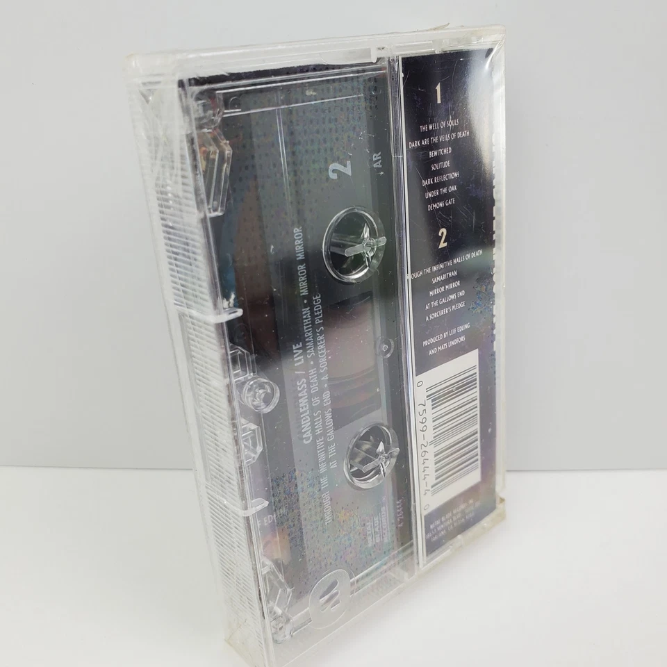 Candlemass Live Cassette Tape Vintage 1990 Doom Metal Blade Cutout Sealed Foto 2 de 4