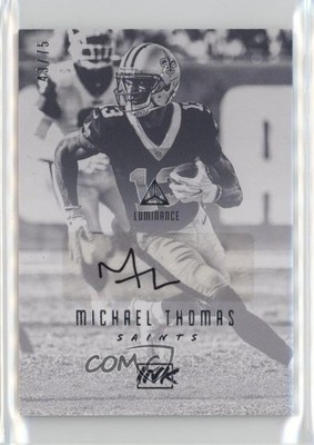 2018 Panini Luminance INK 43/75 Michael Thomas #INK-MT Auto 1u5y